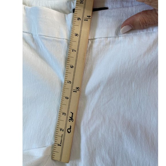 Grace Elements Womens White Stretch Contour Waist Pull On Pants Size M - Picture 8 of 8